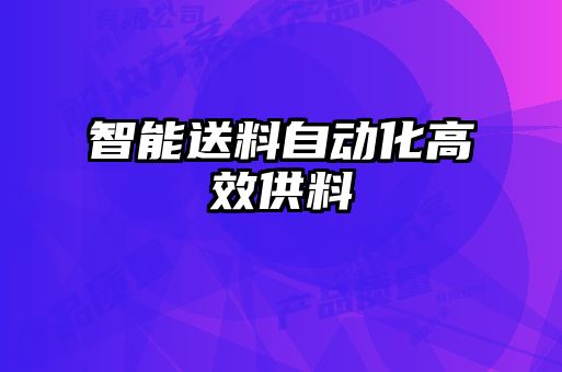 智能送料自動化高效供料