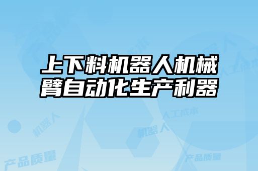 上下料機(jī)器人機(jī)械臂自動化生產(chǎn)利器