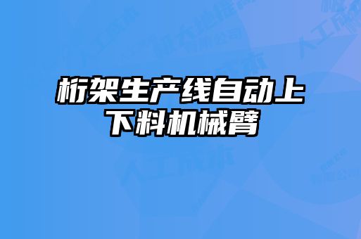 桁架生產(chǎn)線自動上下料機械臂