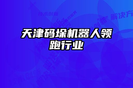 天津碼垛機(jī)器人領(lǐng)跑行業(yè)