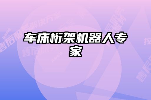 車床桁架機器人專家