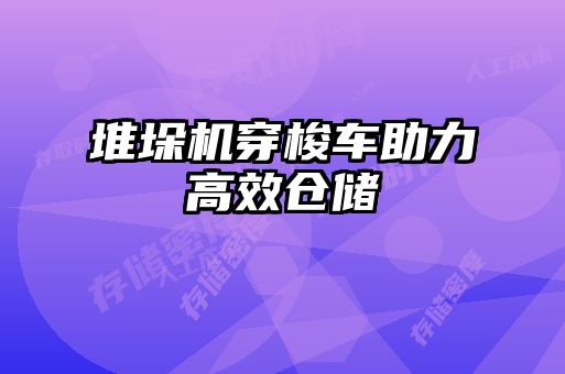 堆垛機穿梭車助力高效倉儲