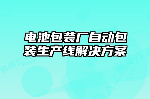 電池包裝廠自動包裝生產(chǎn)線解決方案