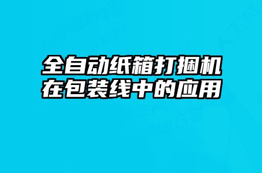 全自動紙箱打捆機在包裝線中的應用