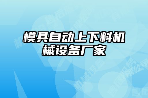 模具自動上下料機械設(shè)備廠家