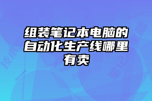 組裝筆記本電腦的自動化生產(chǎn)線哪里有賣