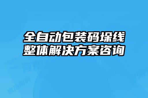 全自動(dòng)包裝碼垛線整體解決方案咨詢