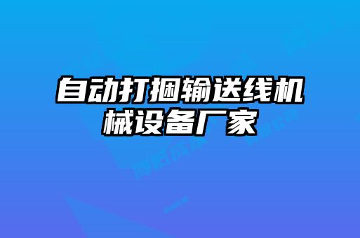 自動打捆輸送線機(jī)械設(shè)備廠家